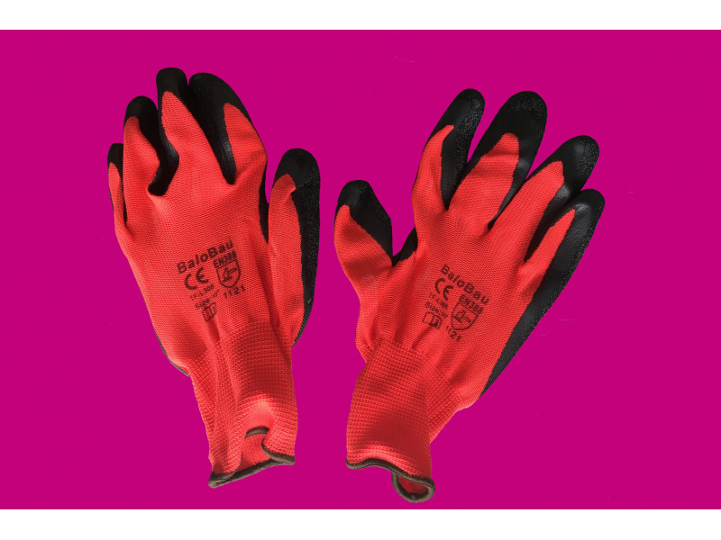 Latex mártott munkás kesztyű